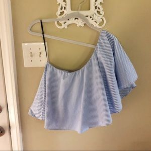 One Shoulder Crop Top